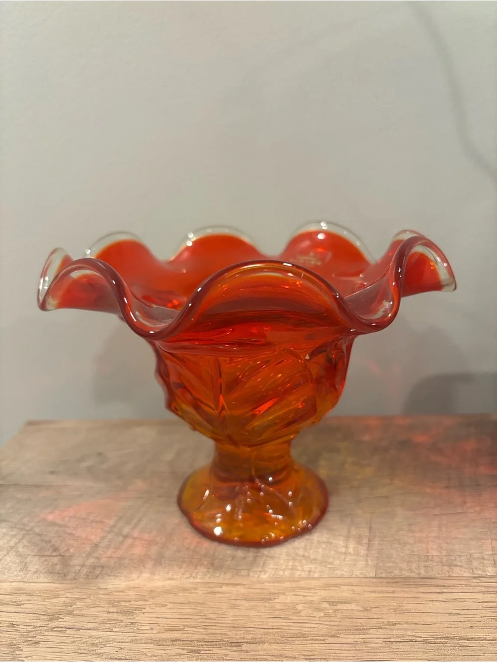 Vintage Viking Orange Glass Bowl